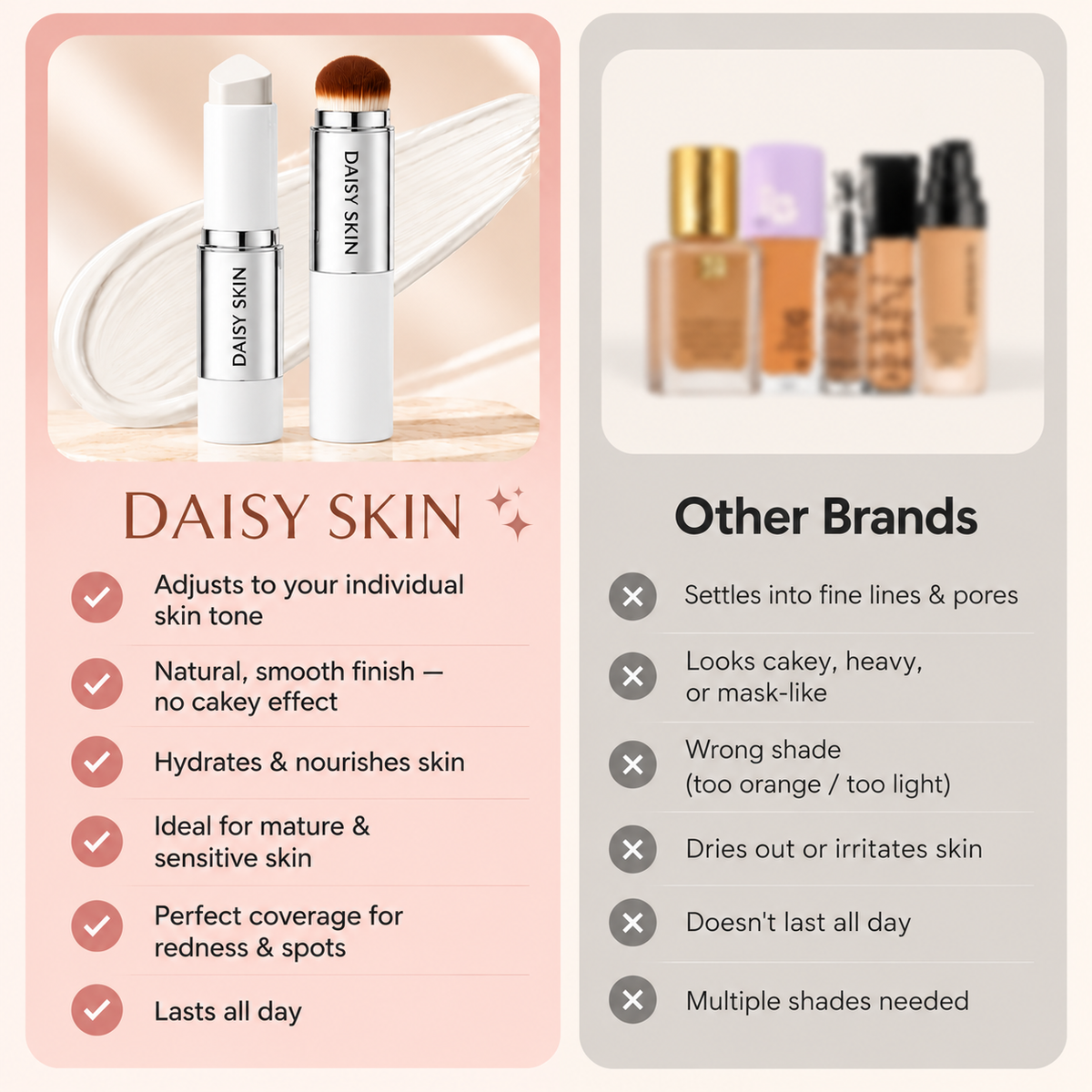 COLOR CHANGING FOUNDATION STICK