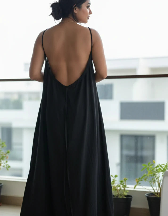 HONEYMOON BACKLESS CAMI DRESS