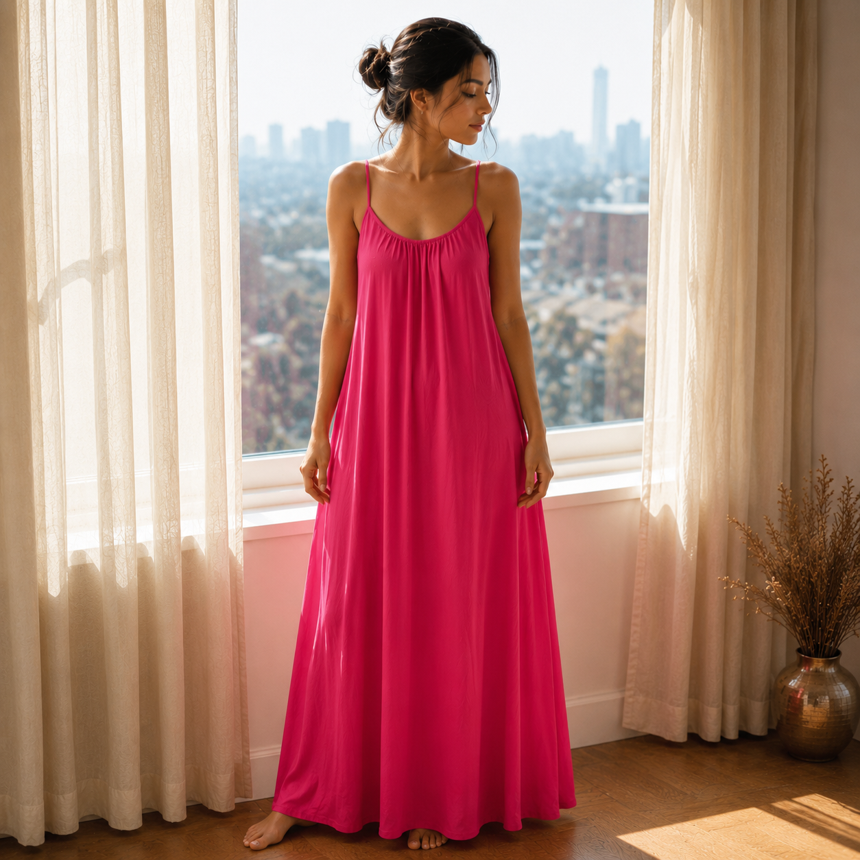 HONEYMOON BACKLESS CAMI DRESS