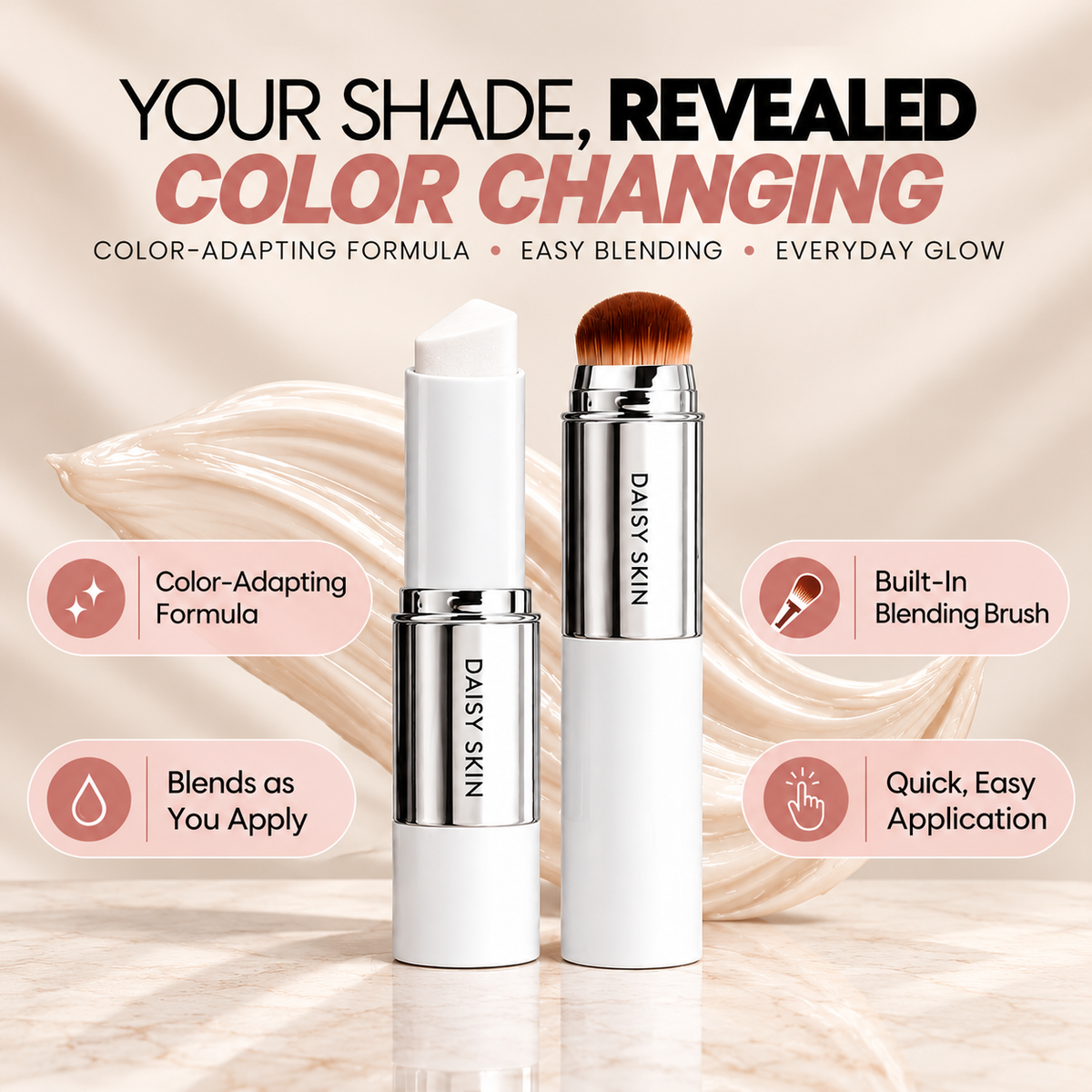 COLOR CHANGING FOUNDATION STICK